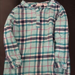 J. Crew Plaid Button-Up Shirt - Blue and Pink